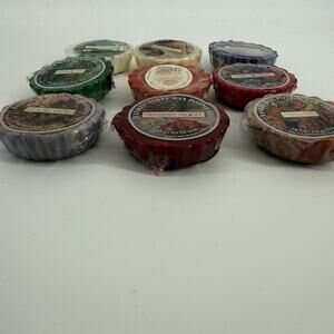 Yankee Candle 9 Fragrances Wax Melts/Tarts All Different Fragrances Holiday
